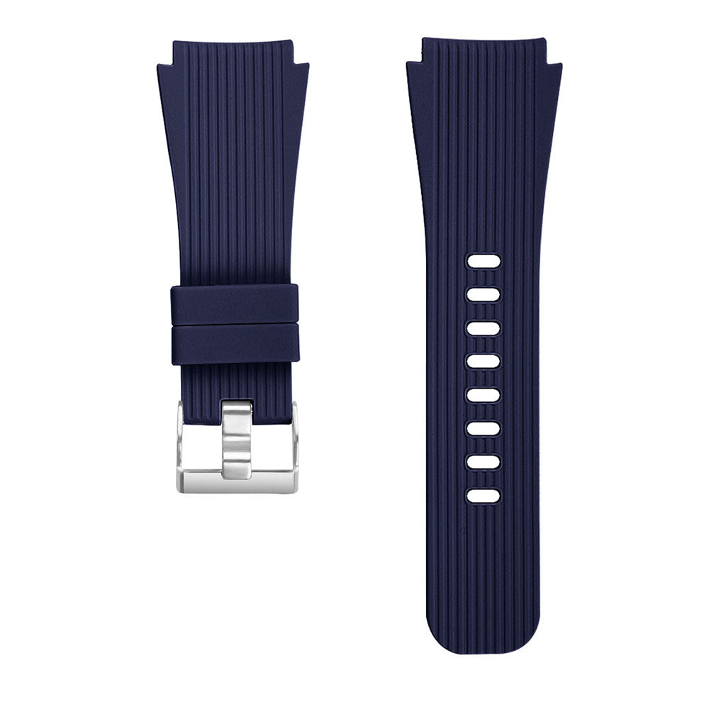 Straight Grain Silicone Sports Watchband Wristband