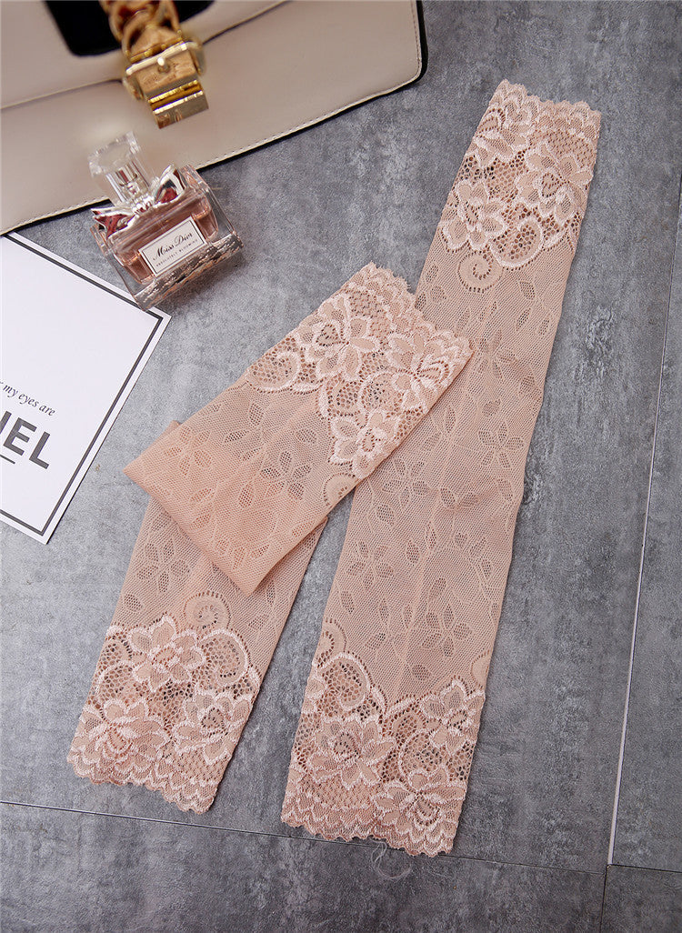 High elasticity sun protection wristband lace sleeves