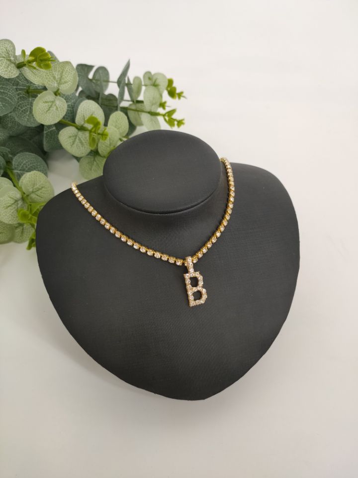 Rhinestone Pendant Simple Alloy Necklace