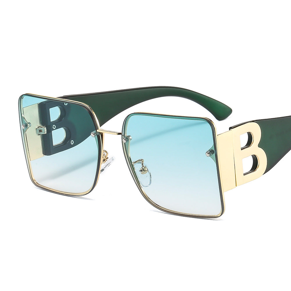 Large-frame European And American New B-shaped Decorative Sunglasses