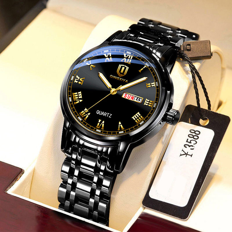 Korean Style Trendy Quartz Men's Waterproof Watch