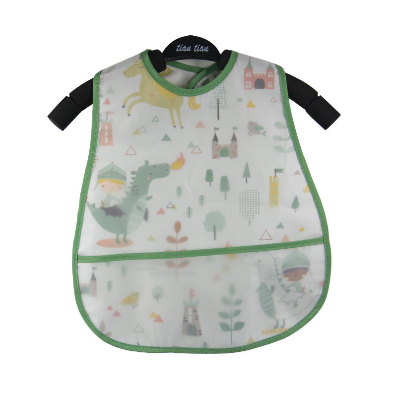 Baby eating bib girl baby waterproof children male painting apron