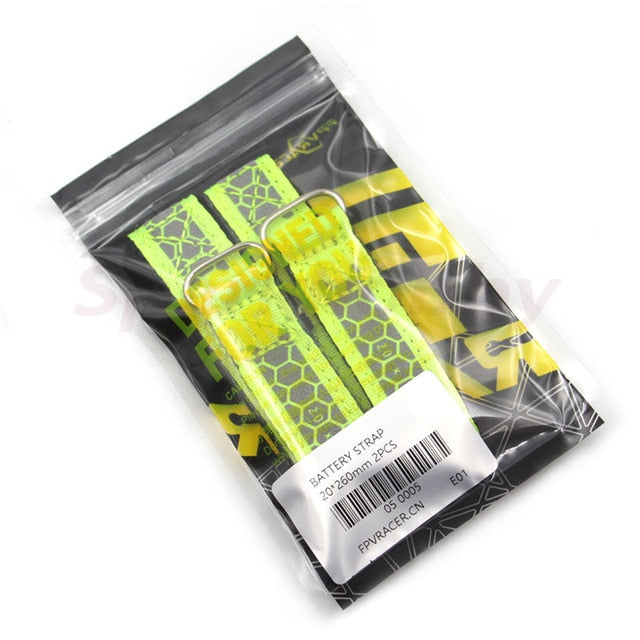 2pcs FPVRACER Lipo Battery Strap Cable Tie Velcro Kevlar Wire Metal Buckle for RC First Person View Racing Drone Spare DIY