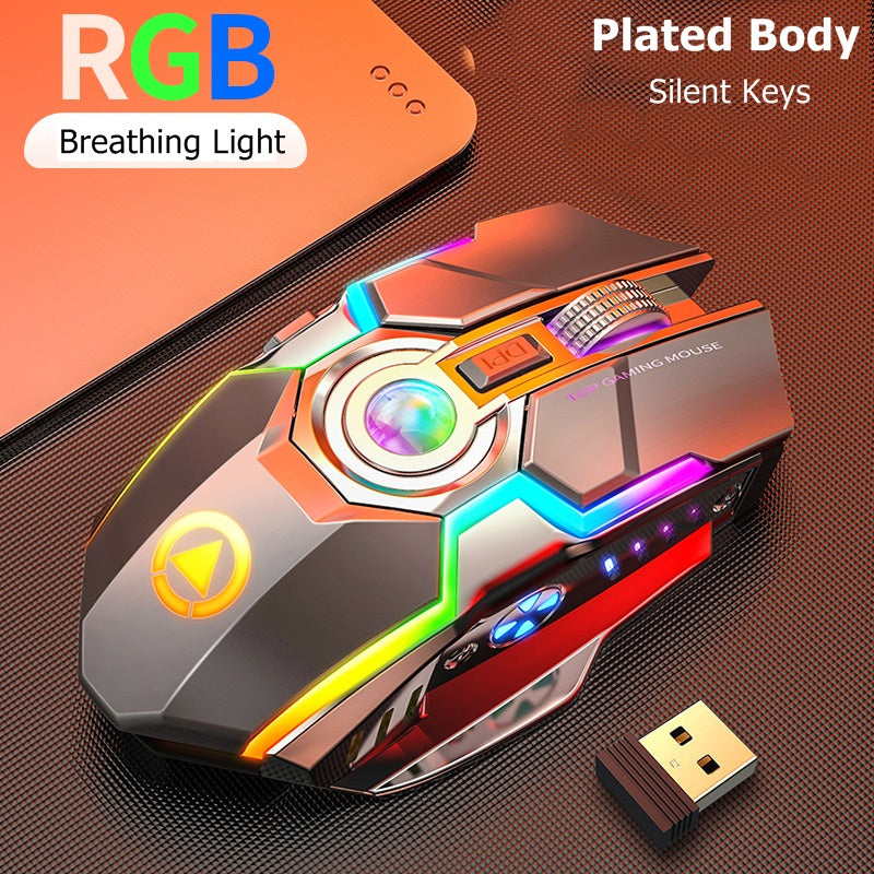 Colorl Wireless Gaming RGB Mouse Rechargeable Quiet Buttons – Exo Express