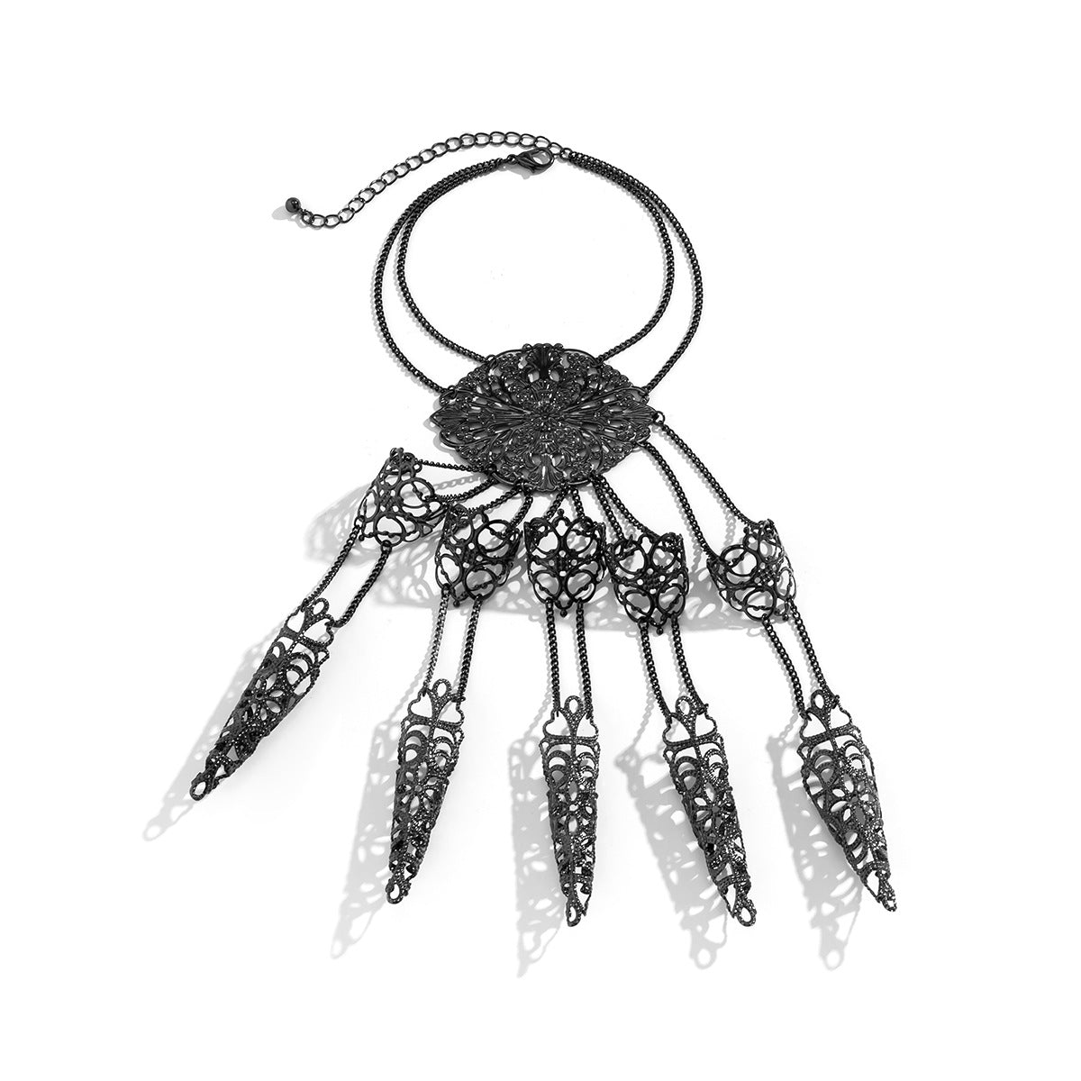 Halloween Taper Tassel Nail Back Chain