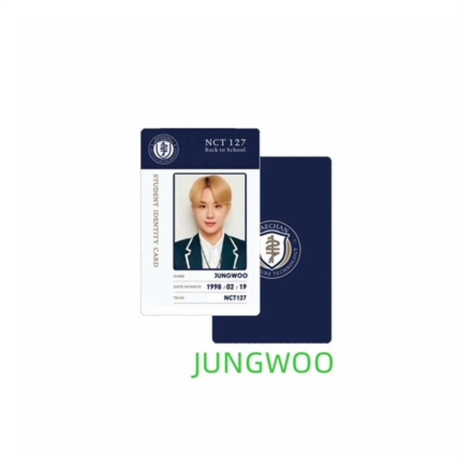 NCT127 HAECHAN TAEYONG JAEHYUN student ID card