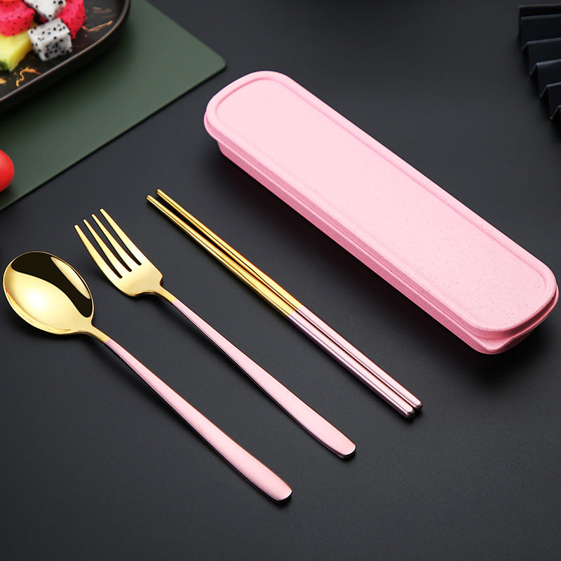 Stainless Steel Portable Tableware Korean Style