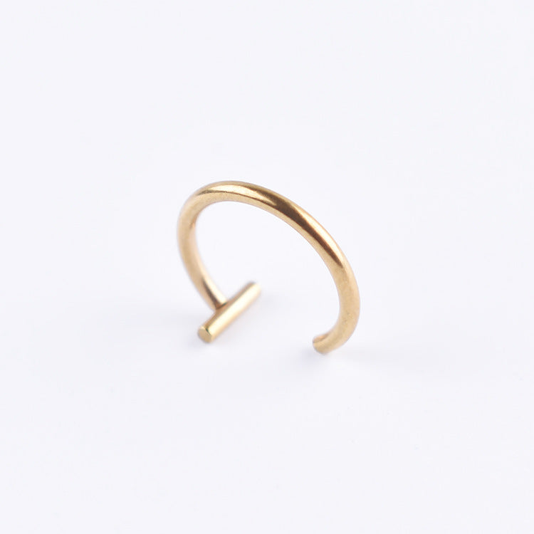 No hole false lip nail lip clip lip ring