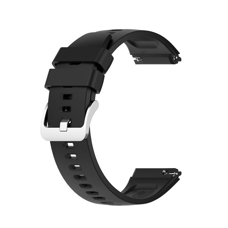 Watch Silicone Strap Metal Buckle Wristband High Quality