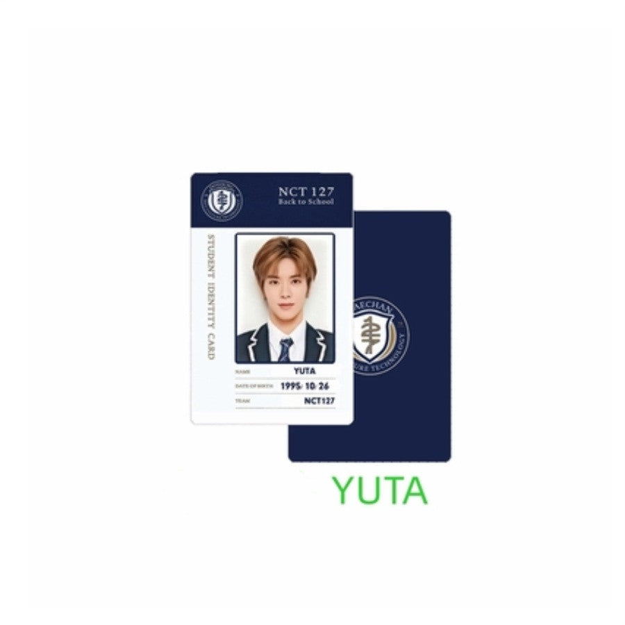 NCT127 HAECHAN TAEYONG JAEHYUN student ID card