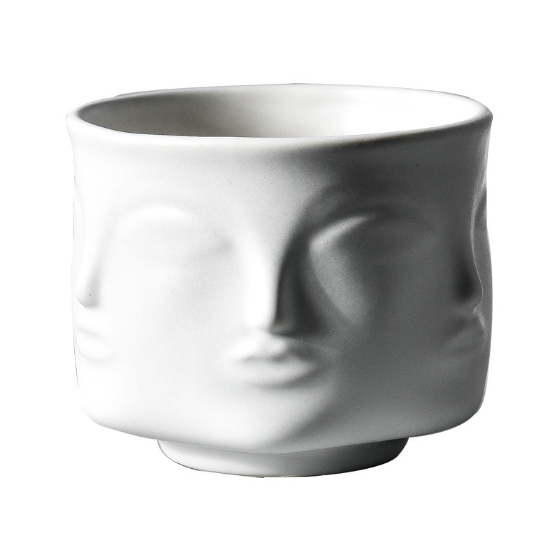 Individual face flower pot