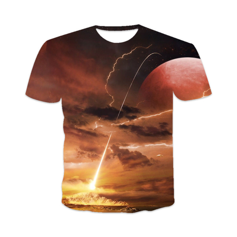 Trendy Men's 3D Digital Print T-shirt