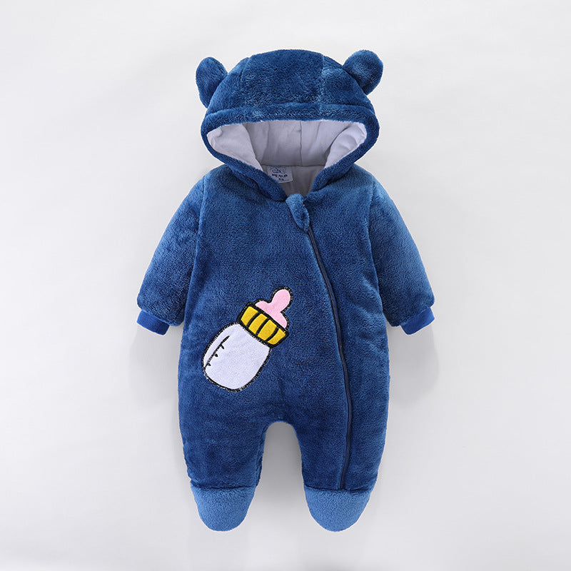 Boys' Baby Onesies Are Thickened To Keep Warm