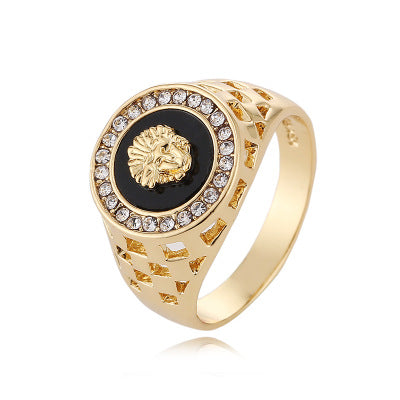 Fast Selling Wish Exploits Jewelry, European And American Lion's Head Ring A Large Number Of Spot Ring Wholesale Men's Rings