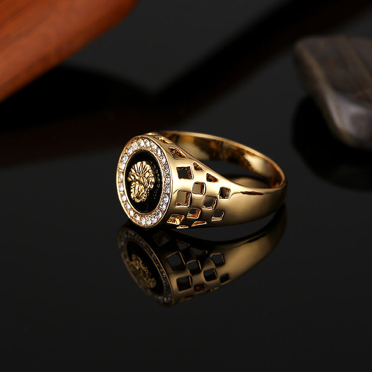 Fast Selling Wish Exploits Jewelry, European And American Lion's Head Ring A Large Number Of Spot Ring Wholesale Men's Rings