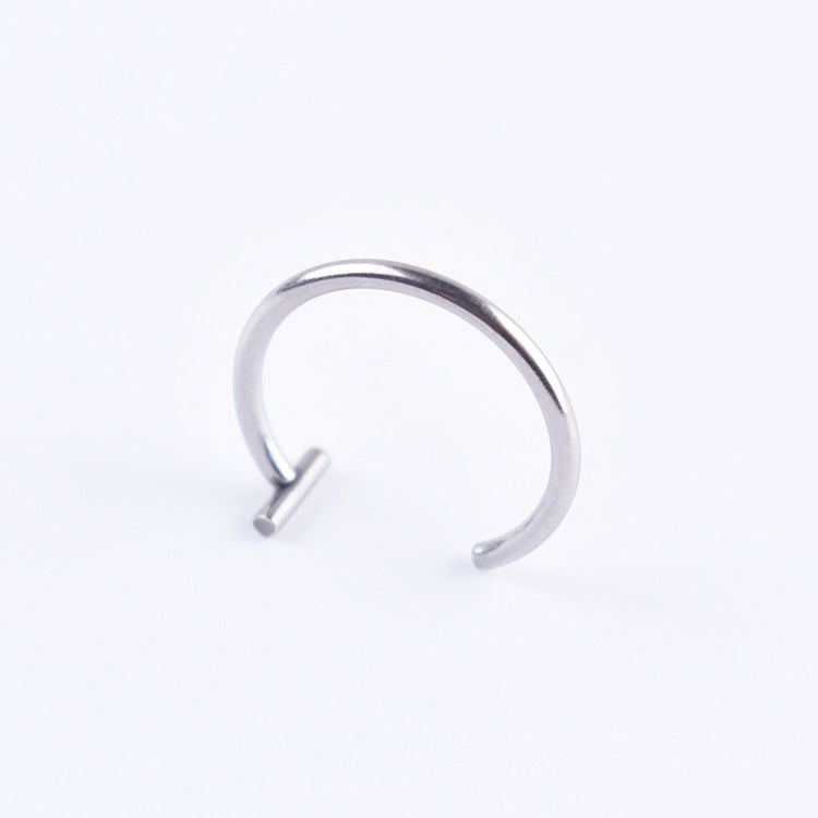 No hole false lip nail lip clip lip ring