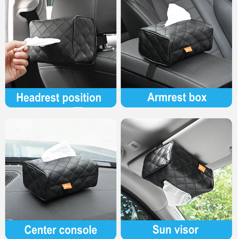 Car Tissue Box Bag Hanging Storage Household