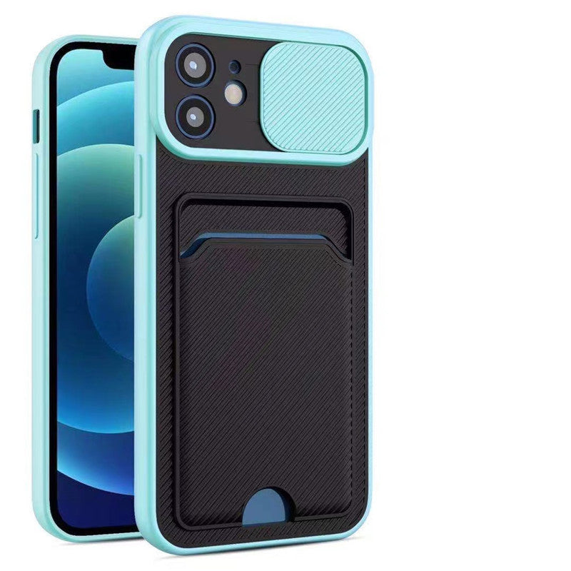 Sliding Lens Card Protective Sleeve Mobile Phone Case