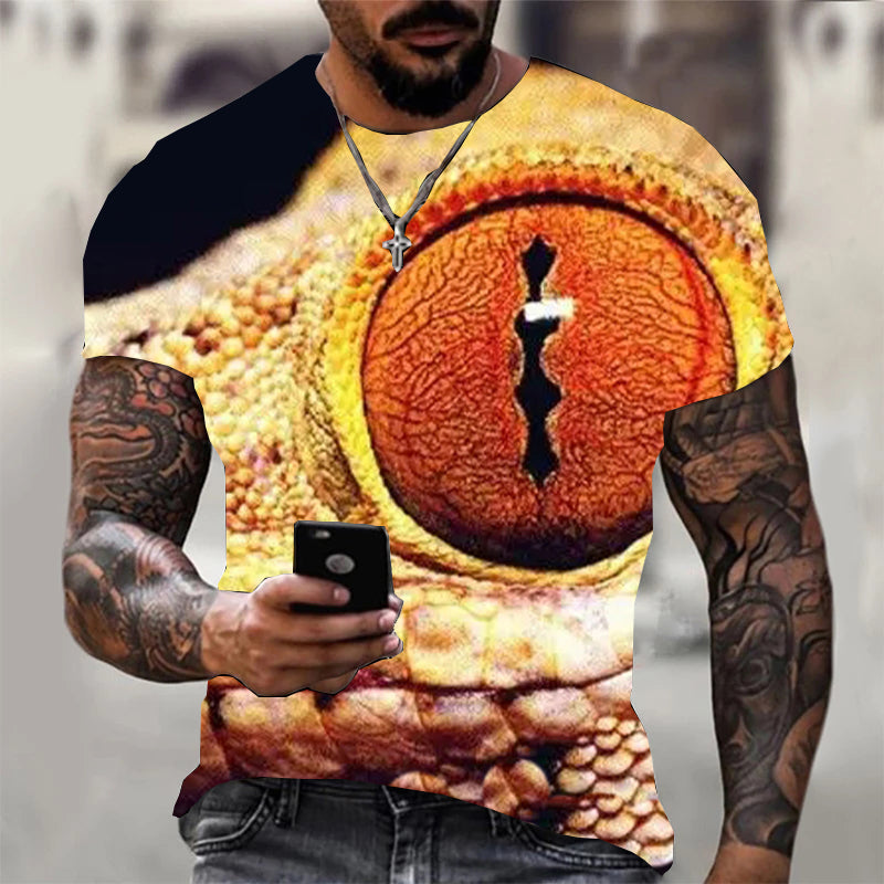 Men's Fashion Printed Short Sleeve T-Shirt Top