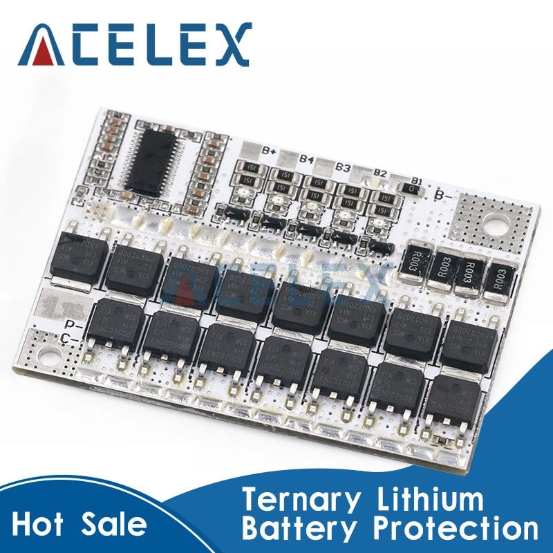 3s/4s/5s Bms 12v 16.8v 21v 3.7v 100a Li-ion Lmo Ternary Lithium Battery Protection Circuit Board Li-polymer Balance Charging