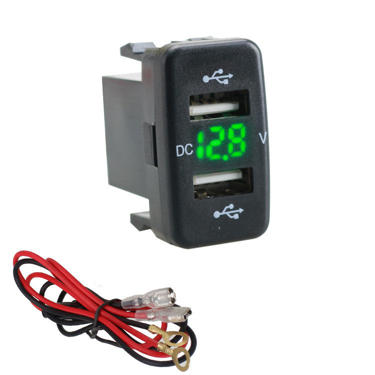 Voltmeter Original Hole USB4.2A Car Charger Special Non-destructive Modification