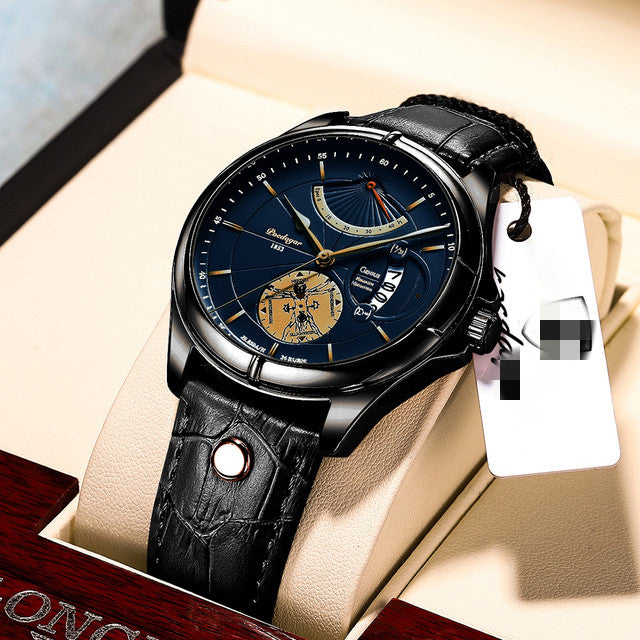 Waterproof Men's Calendar Thin Quartz Watch