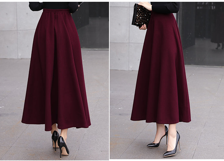 Thick woolen skirt