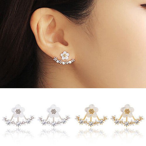 Small Daisy Flower Stud Earrings Chrysanthemum Earrings