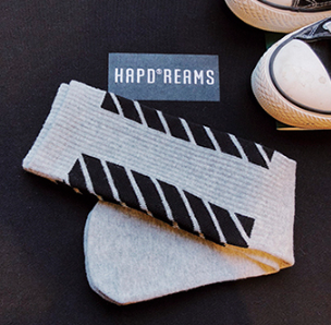 Popular logo hip-hop long tube cotton socks