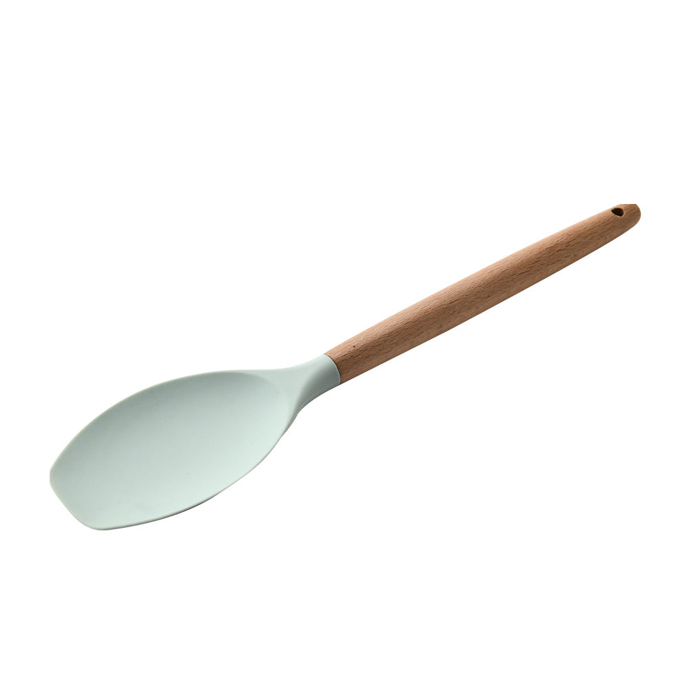 Silicone Kitchenware with Wooden Handle