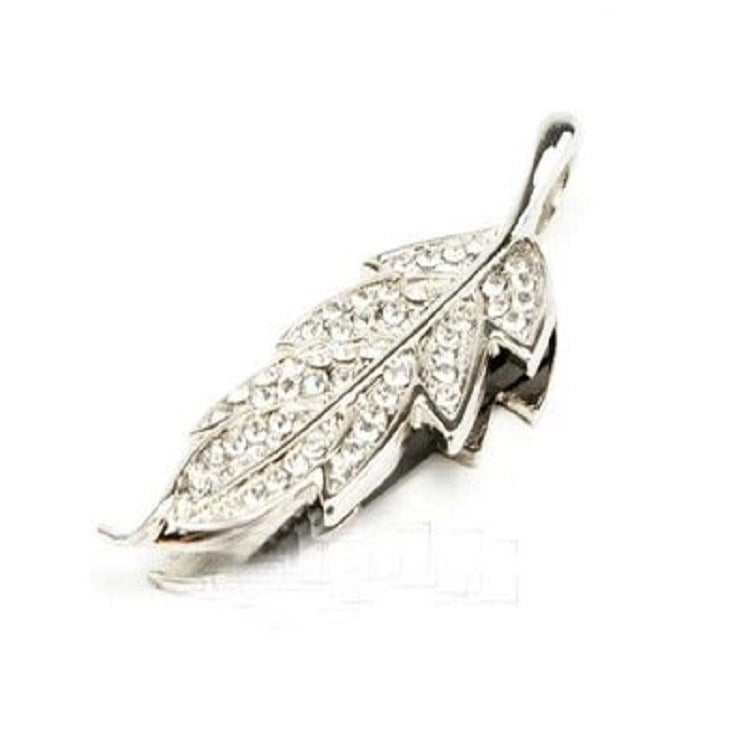 Crystal Jewelry Leaf USB Flash Drive Couple Personality Maple Leaf Fashion