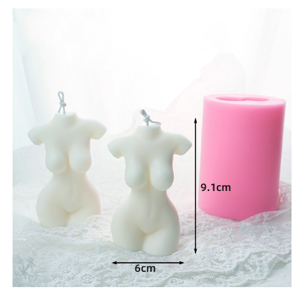 Candle body mold silicone handicraft decoration