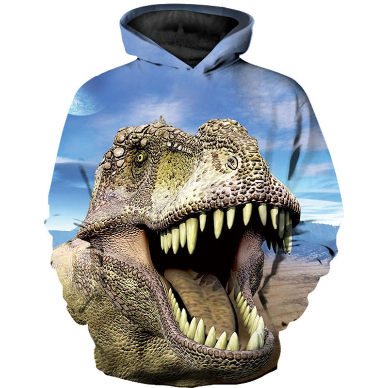 Children's Sweater Dinosaur Pattern 3D Digital Printing Top