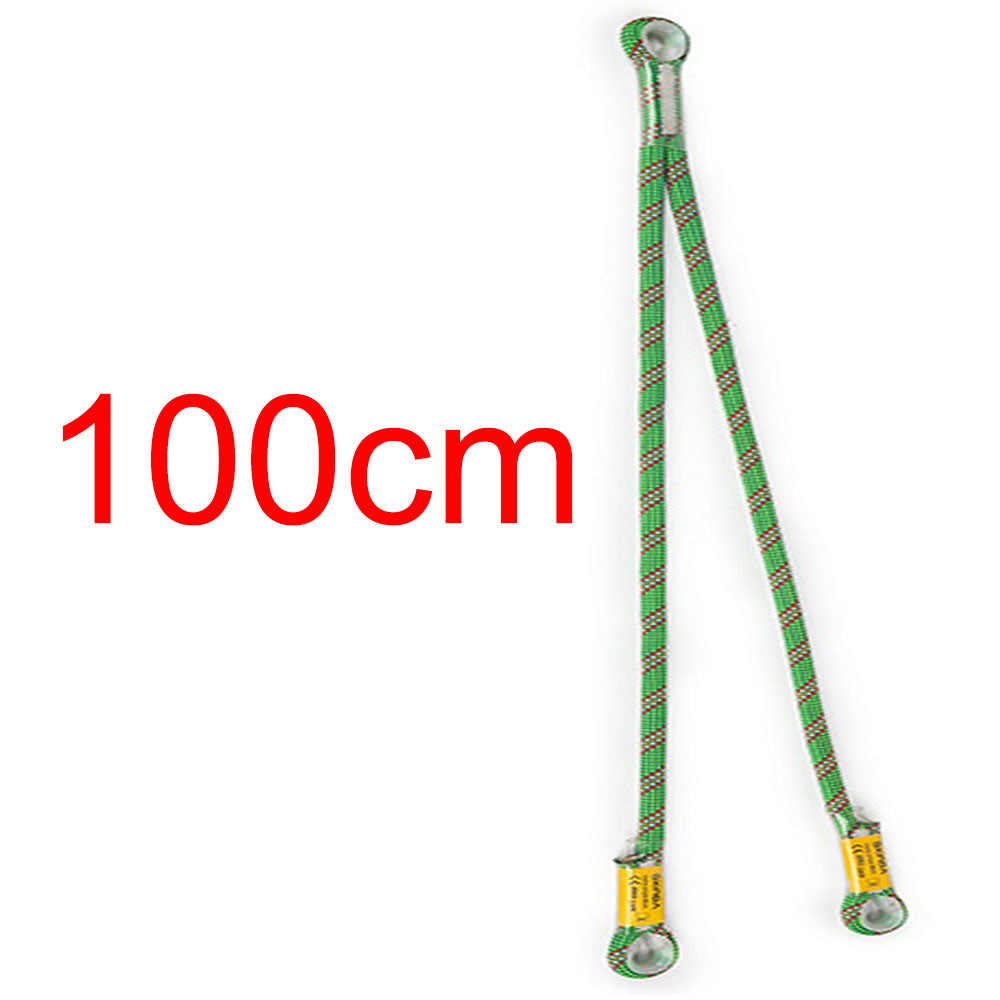 Outdoor Oxtail Lanyard Rope Downhill Life-saving Protector Anti-fall Equipment Climbing Tool