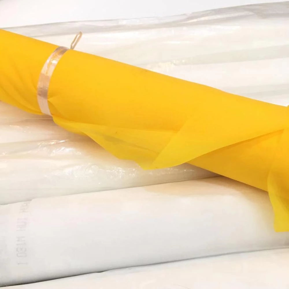 5/10/20 Meter 100/120/150T Silk Screen Printing Mesh 70CM Width 250/300/380M Yellow Polyester Screen Printing Mesh Fabric