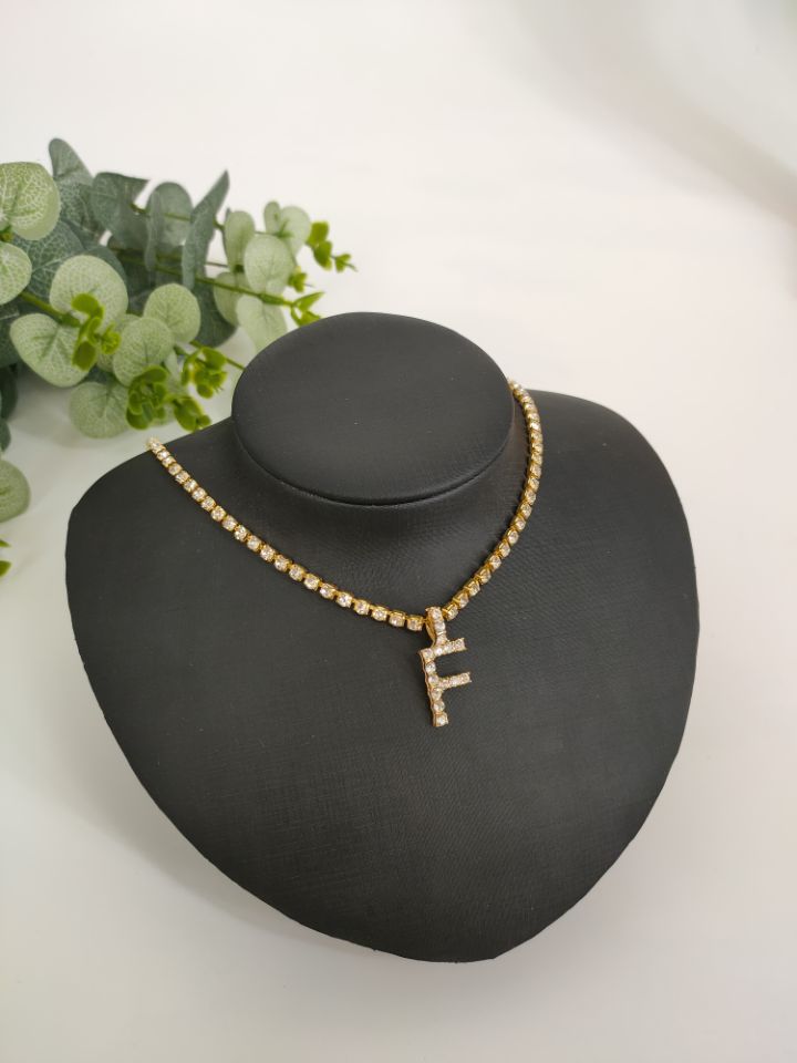 Rhinestone Pendant Simple Alloy Necklace