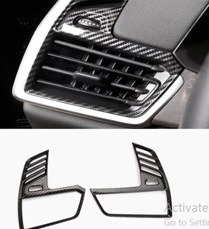 Carbon Fiber Interior Modified Front Side Air Outlet Trim Frame