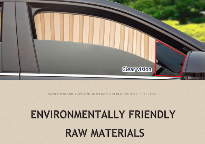 Magnetic Car Curtains Window Shade for Side Windows Baby Sun Shade Protection Adjustable Foldable Car Accessories