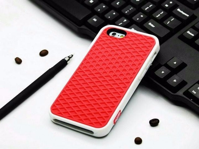 Waffle sole silicone phone case