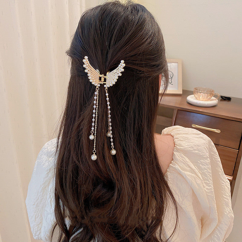 Sensual Chain Fringed Shark Clip Fashionable Temperament Hair Accessories