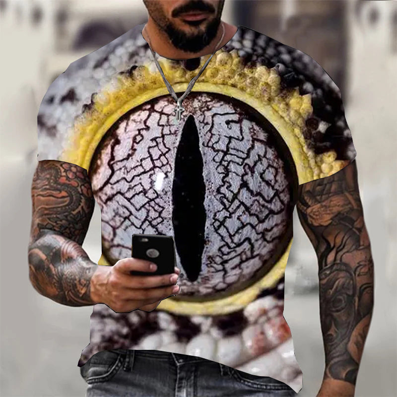 Men's Fashion Printed Short Sleeve T-Shirt Top