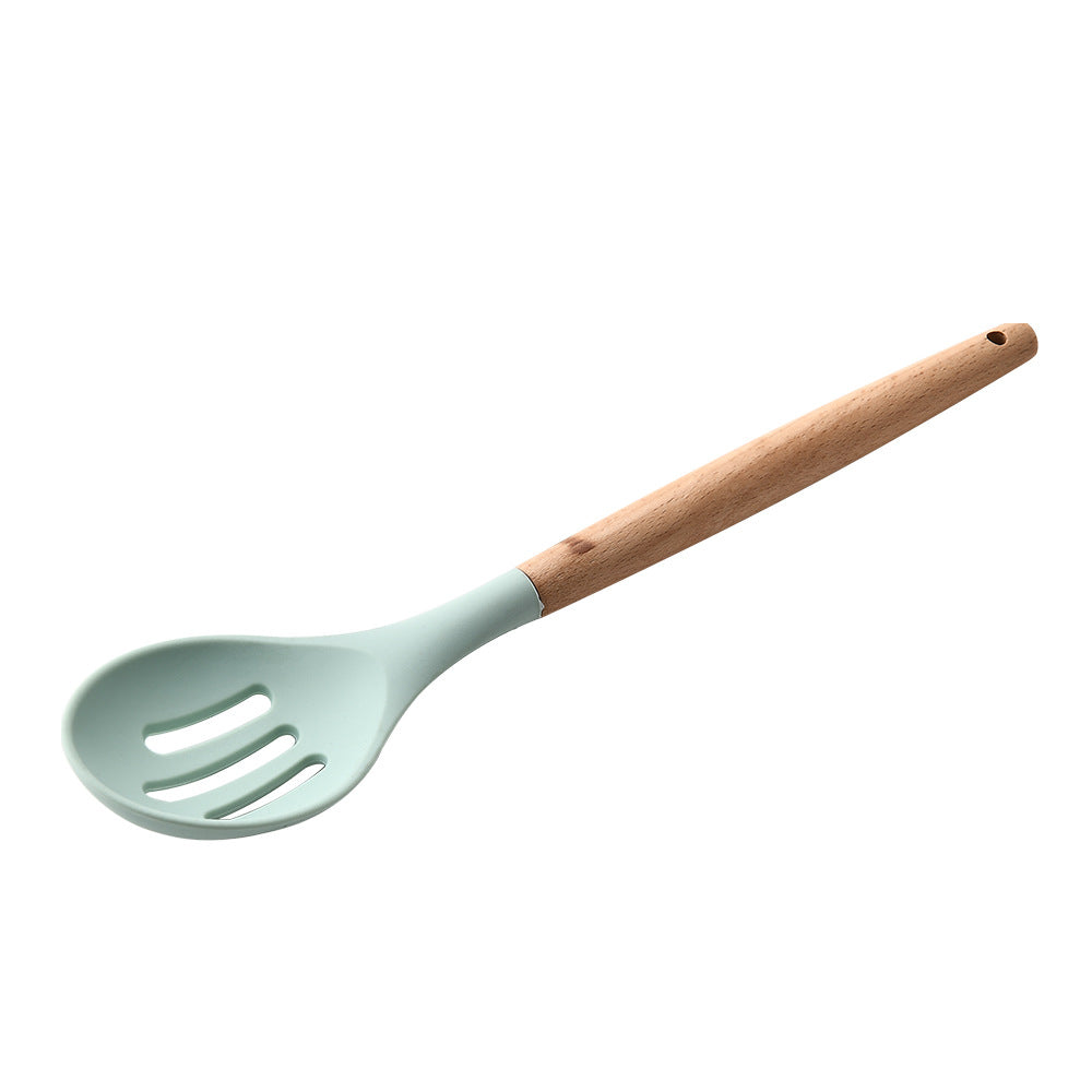 Silicone Kitchenware with Wooden Handle