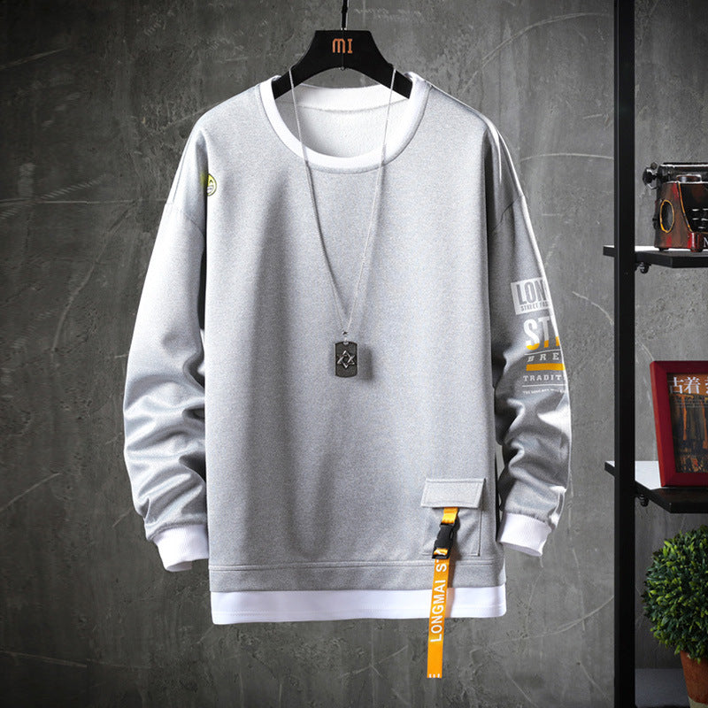 Round Neck Pullover Loose Sweater Tide Brand Men's Clothing