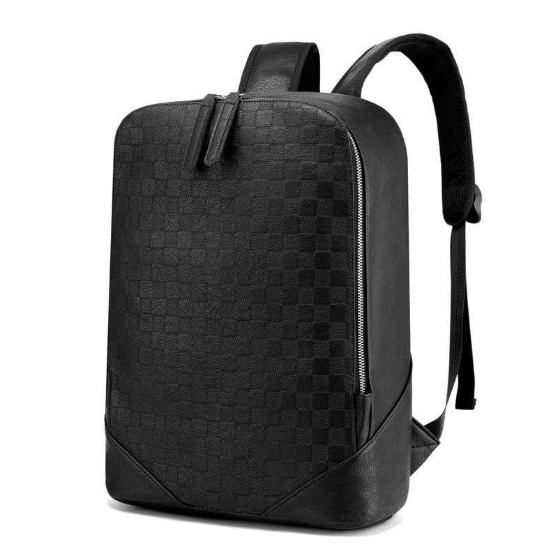 Men's Trendy Woven Design Casual Computer Backpack