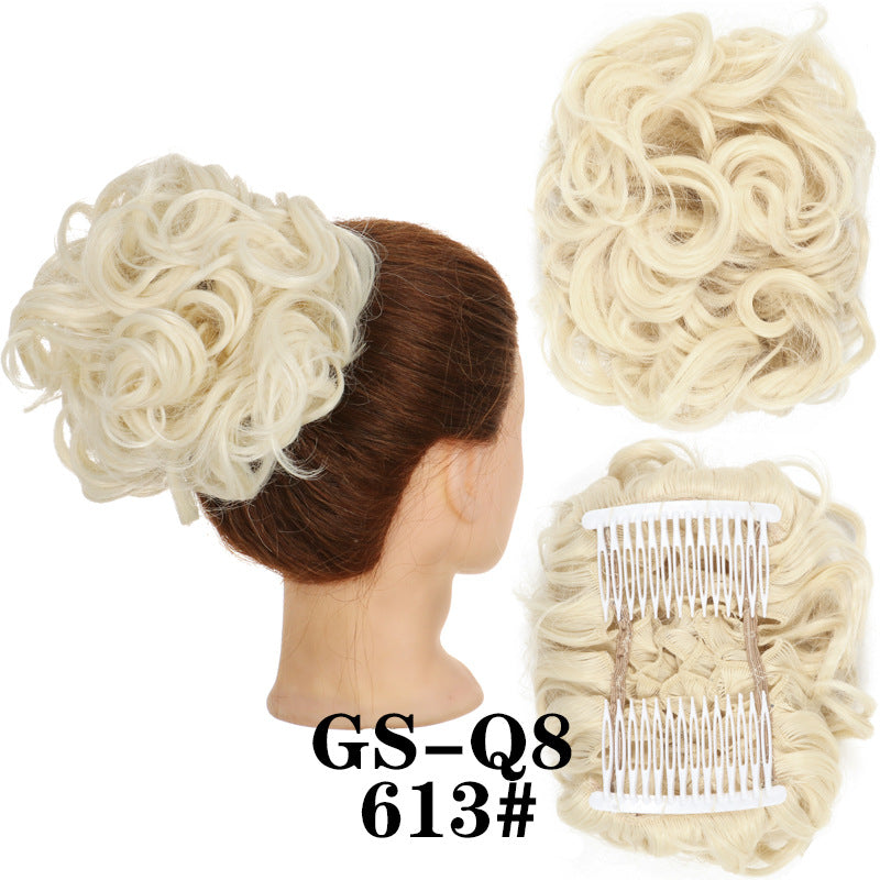 Curly Hair Bun Ponytail Chemical Fiber Hair Accessories