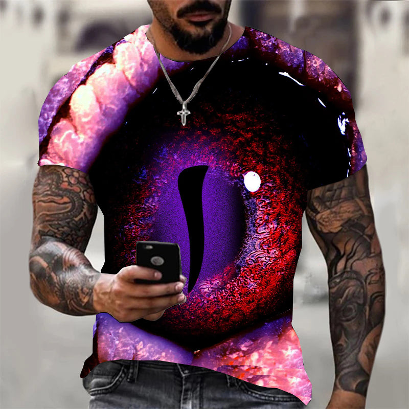 Men's Fashion Printed Short Sleeve T-Shirt Top