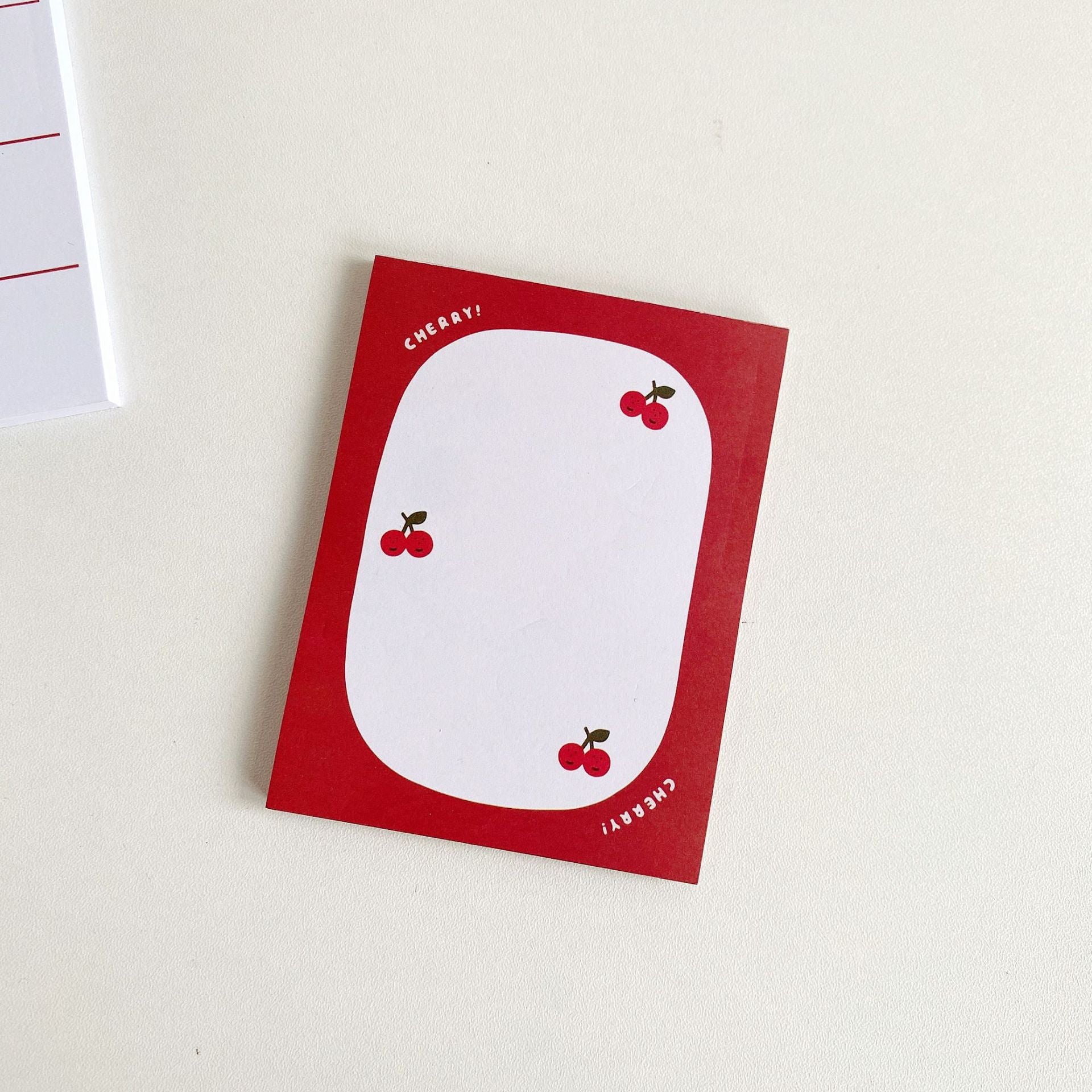 Cute Cherry Bear Memo Pad Can Be Teared And Portable