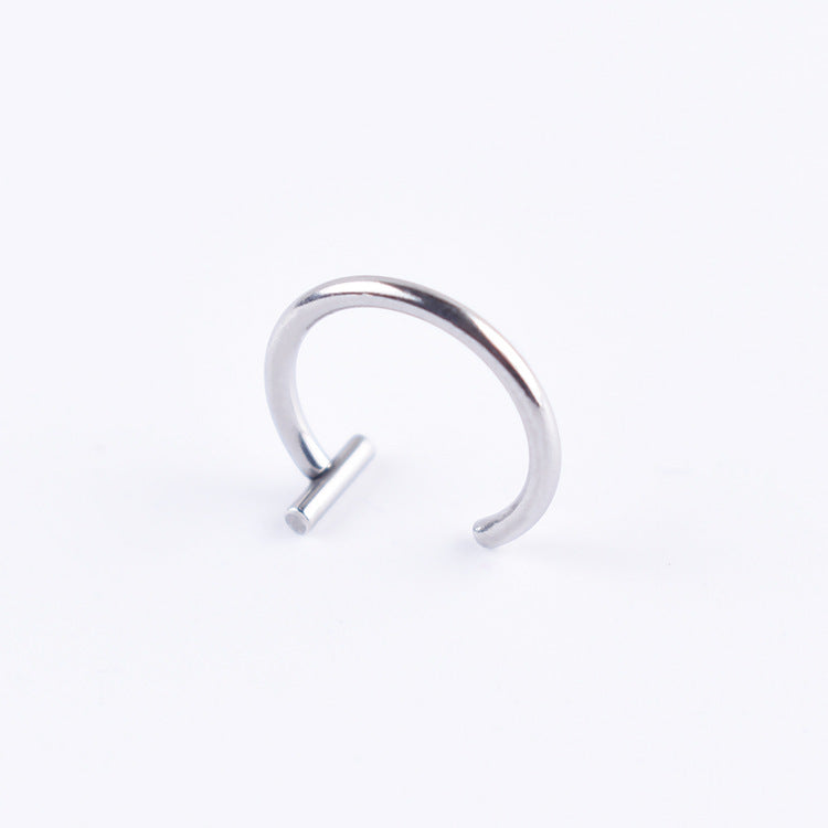 No hole false lip nail lip clip lip ring