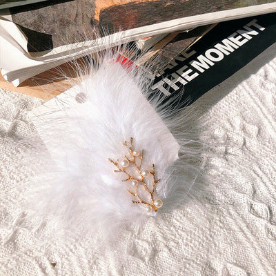 Vintage Ladies Party Feather Head Flower Bridal Top Hat Headdress