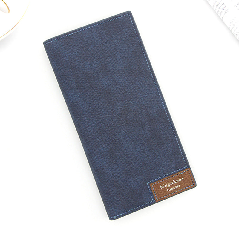 Canvas Pattern Men's Long Bag Wallet